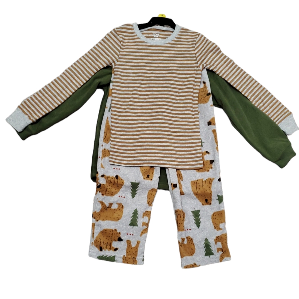 Carter's Boys 3 Piece Pajama Set - Picture 3 of 9